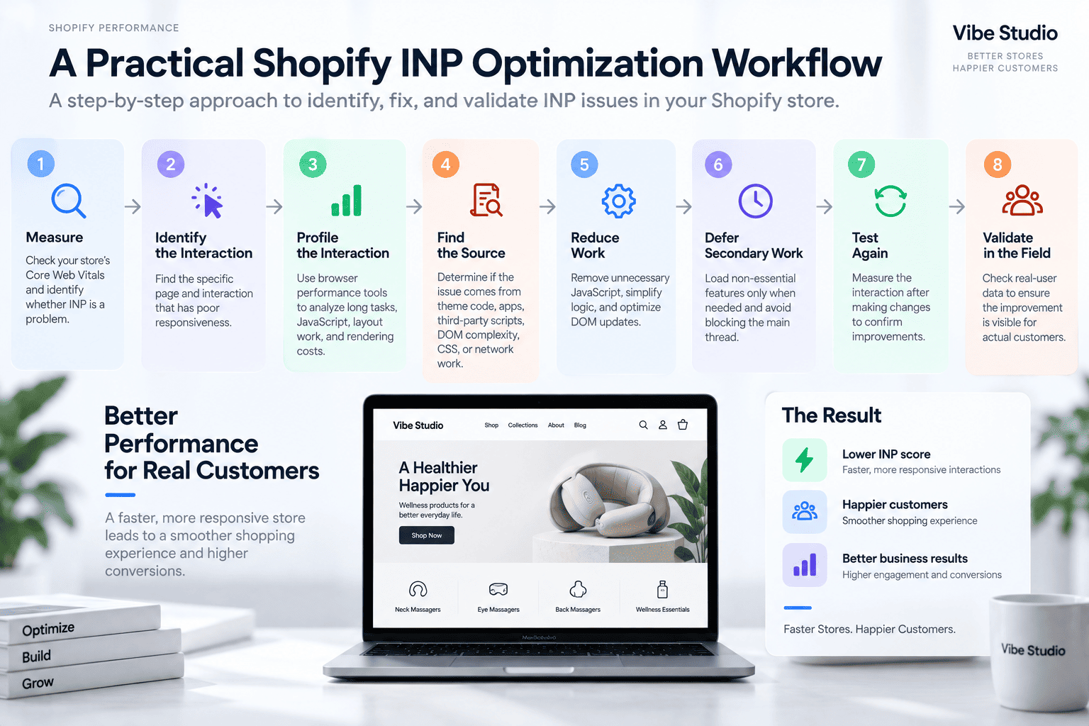 Shopify INP optimization workflow from measuring performance to field validation